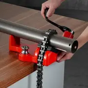 Screw Bench Chain Vise 1/4 to 6 inch Capacity Heavy Duty Chain Pipe Vise