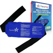 Hot & Cold Ice Packs for Injuries Reusable Adjustable Gel Compress Wrap