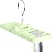 [Generic] Tie Rack Hanger - Belts Storage Organizer Rack with 360 Degree Swivel - Space Saving Closet Belt Hanger for