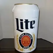 Miller Lite 8 Can Portable Mini Fridge, Personal Travel Cooler, 5.4L, White, New