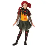 Zombie Girl Clown Child Costume Size L 8-10 Years