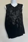 Narciso Rodriguez NWT Silk Black Sequin Asymmetric Cocoon Tunic Top Runway 6 38