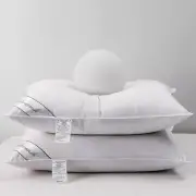 Natural Goose Down&Feather Pair Hotel Pillows Insert for Side and Back Sleepe...
