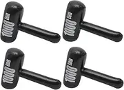ERINGOGO 4Pcs Large Inflatable Hammer for Birthday Party Decorations Blow Up Pool and Bathtub Fun Safe Interactive Game for Present for Special Occasions
