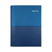 2025-26 Collins Vanessa Financial Year A5 Day To Page DTP Blue Diary FY185.V59