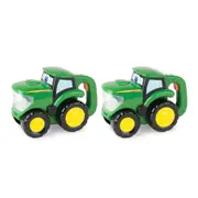 2PK John Deere 15cm Johnny Kids Tractor Flashlight/Torch Vehicle Play/Toys/18m+
