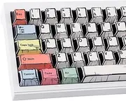 Tsungup Manga PBT Keycaps,150 Keys Japenese Anime Style Keycap Set Cherry Profile Dye-sub Custom Keycaps Keyboard Key caps for 60%, 65%, 75%, 100% Mechanical Keyboards