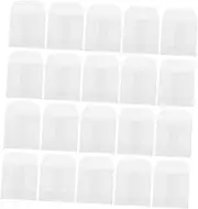 SOPOTUTU 50pcs Clear Flat Paper Jewelry Pouches Small Transparent Envelopes for Earrings Bracelets Accessories Storage Elegant Mini Bags for Organizing Cards Snacks