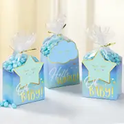 Oh Baby Boy Favor Box Kit for 8 Persons