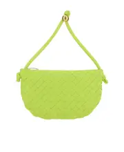 Knitted design handbag One size Green
