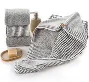 FOYTOKI Bamboo Charcoal Quick Drying Hair Towel Cap for Women Ultra Absorbent Hair Drying Turban Grey for Fast Hair Drying and Reducing Frizz