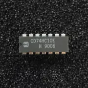 (PKG of 10) CD74HC10E Triple 3-Input NAND Gate, PDIP-14, Harris Semiconductor