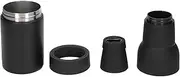 Vacuum Insulated Can and Bottle Cooler, Can Cooler with Bottle Opener, Double Wall Can Cooler, Vacuum Double Wall Stainless Steel Can Insulation and Cold Storage Tank (Black)