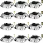 VEVOR 12 Pack Solar Driveway Lights IP68 Outdoor LED Light for Pathway Dock Path