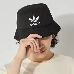 Adidas BUCKET HAT AC 黑 刺繡logo 休閒 漁夫帽 AJ8995