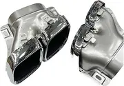 1 Pair Exhaust Tip Compatible For Benz 2019 2020 2021 2022 W205 Eexhaust System CLASS Sports Upgrade C63 AMG Tail Mudffler Tip