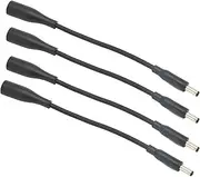 4Pcs DC Power Adapter Cable, 7.4mm X 5.0mm Female to 4.5mm X3.0mm Male Charging Connector Power Converter Cable, for Dell Laptop