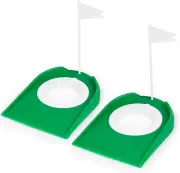 2 Pack Golf Putting Cup with Flag Indoor Practice Training