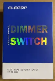 ELEGRP DM101S-WH Toggle Dimmer Switch for Dimmable LED, CFL & Incandescent