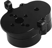 ShareGoo Aluminum Alloy Rear Drive Gearbox Housing Gear Box Shell Cover Compatible with WPL D12 1/10 RC Car Upgrade Parts (Black)