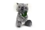 Korimco 20cm with Leaf Koala Kids Animal Soft Plush Stuffed Toy Grey 3y+