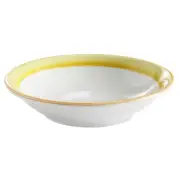 G.E.T. PA1600703724 Corona Calypso Yellow Porcelain 10 oz. Grapefruit Bowl-2 Doz