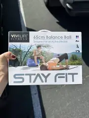 Vivilife Fitness 65 Cm 26" Exercise Yoga Balance Ball with Pump, Brand New