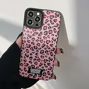 Juuui Pink Leopard Print Case for iPhone 11 Pro Max - Stylish Wild Pattern, Premium Shockproof Slim Cover, Durable TPU Material, Full Body Protection