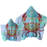 Diamond Crab Towel with Hood