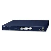 Planet 16-Port 10/100/1000Base-T + 2-Port 100/1000MBPS SFP L2/L4 SNMP Manageable Gigabit Switch