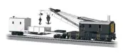 Bachmann 16149 HO Painted Unlettered 250-Ton Steam Crane Car and Boom Tender