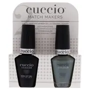 Cuccio Match Makers Set - Dubai Me An Island by Cuccio for Women - 2 Pc 0.44oz Veneer Soak Of Gel Nail Polish, 0.43oz Colour Nail Polish