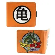 MASTER ROSHI'S KAME SYMBOL DragonBall Z 4 in. Bi Fold Wallet w/ Button (Sennin)