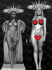 Vampire Queen Fan art 3d printed 14k Figure resin model kit UNPAINTED UNASSEMBLE