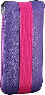 OneJoy Mobile Phone Sleeve for iPhone, Slim Fit, Elastic Strap Closure, Lightweight Neoprene Phone Sock, No Zipper, Protective Case Alternative [ Black ]