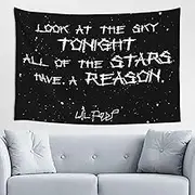 Vdumhid Lil Peep Tapestry Love Rapper Tapestries, Wall Hanging Room Art Home Decoration Gift Bedroom Decor Living Room Door 60''x40''