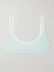 [Marysia] Marysia - Calcutta Two-tone Bikini Top - Light blue - large large Blue