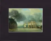 8X10" Matted Print Picture Art of War: Forcing the Hudson Passage