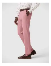 [Politix] Slim Stretch Wool Blend Tailored Pant in Rose