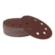 Sandpaper Round 180x180mm 180 Grit 50 Pcs Red Hook & Loop Sanding Sheets