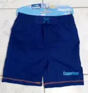 Coppertone Blue And Orange Toddler Boy's Small (12M-2T) Swim Shorts Trunks