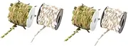 Zerodeko 2sets Wall Hanging Decor Artificial Leaves Burlap DIY Rope Simulation Leaf Rope 2rolls*2