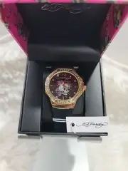 Ed Hardy Ladies Watch Silicone Band Brand New In Box