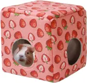 Guinea Pig Hideout, Washable Guinea Pig House Cozy Small Pet Bed for Small Anima