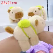 Lovely Capybara Animal Slap Snap Wrap Wristband Bracelet Plush Stuffed 18CM
