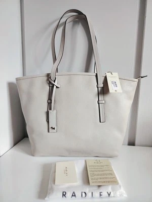 RADLEY Bridgewater 2.0 Pumice Grey Leather Medium Tote Shoulder Bag New RRP £239
