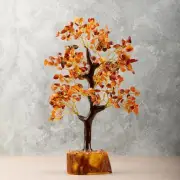 Carnelian Crystal Tree of Life, Healing Crystal Stone, Crystal Decor & Gift