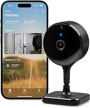 Eve Cam (Apple Home) - Smart Indoor Camera, 1080p Resolution, Wi-Fi, 100% Privacy, HomeKit Secure Video, iPhone Notifications, Microphone and Speaker, Night Vision, Flexible Installation