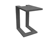FurnitureOkay Manly Aluminium Outdoor Side Table - Charcoal