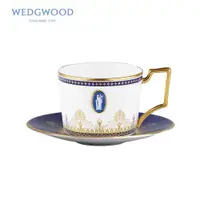 在飛比找ETMall東森購物網優惠-英產Wedgwood珍藏Anthemion浮雕玉石杯碟套裝藍